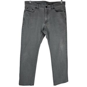 Z Zegna Men’s Gray Wash Slim Fit Straight Leg Casual Denim Jeans Size 36